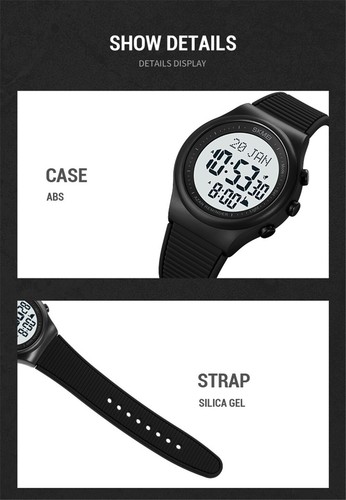 SKMEI Orologi Uomo Qibla Time Rememoria Orologio da Polso Musulmano Azan Preghiera Sport Watch - Foto 19 di 25