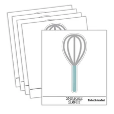Whisk French Whip Cooking Baking Laptop Water Bottle Car Window Sticker 5 Pack