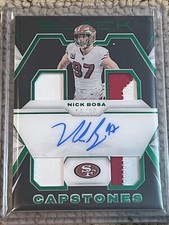 2023 Panini Black Capstones Autograph Quad Patch #CS-NB Nick Bosa #D 10/25