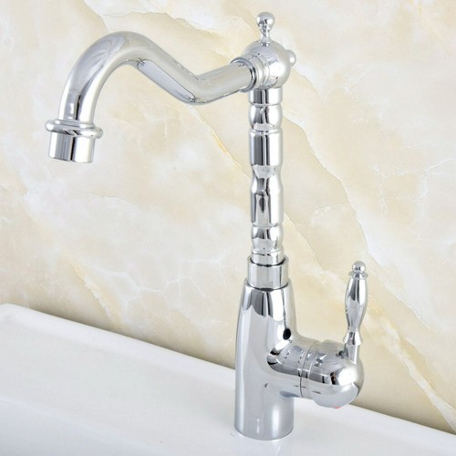 360 Degree Swivel Spout Kitchen Faucet Polished Chrome Finish Mixer Taps Qsf829 - Picture 4 of 7