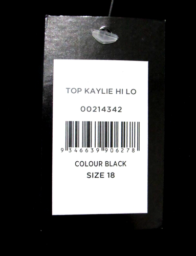 NWT Avenue Tunic Top Womens 18 Kaylie Quiet Luxury Black Dark Academia V-Neck - Picture 10 of 12