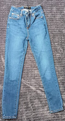 Monkey Ride Original Vintage Mid Rise Blue Skinny Jeans Size 1/25