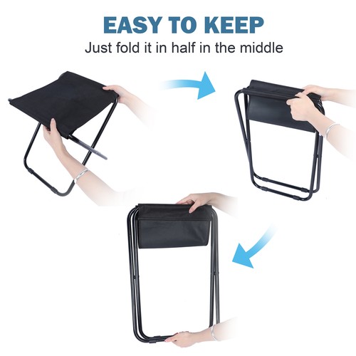 YSSOA Portable Folding Camping Stool Foot Rest for Lightweight Compact Chair - Bild 5 von 9