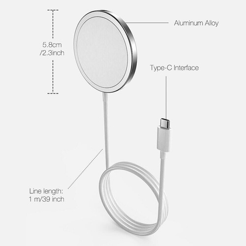 For Apple iPhone 16 15 13 12 Pro Max MagSafe Magnetic Wireless Charger Charging - Picture 12 of 16