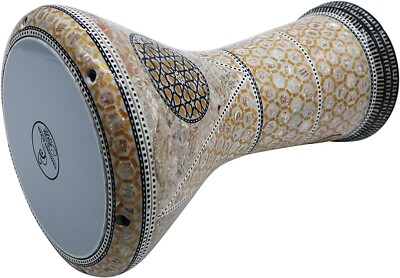 New! Gawharet El Fan Classic 17'' Mother of Pearl Darbuka Drum Percussion