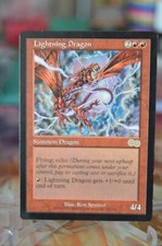 1 x lightning dragon from urza's saga mtg Magic the Gathering