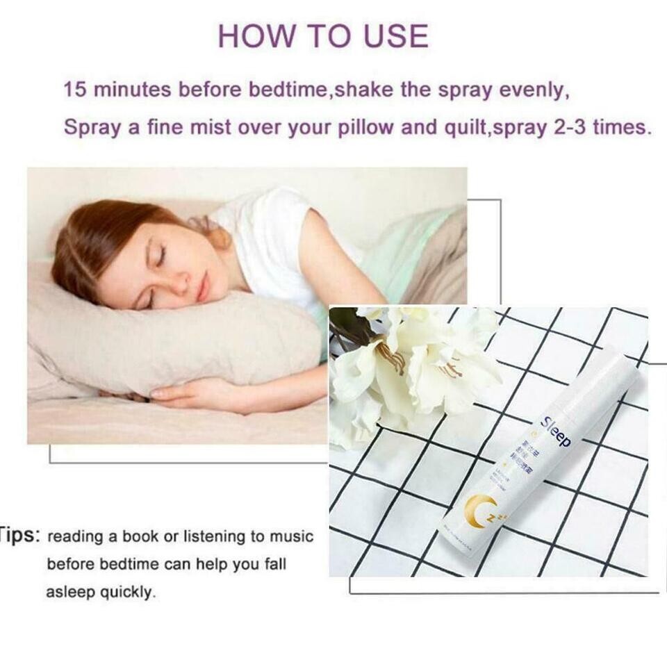 Lavender Deep Sleep Pillow Linen Room Spray Mist Fragrance Natural Essential Oil