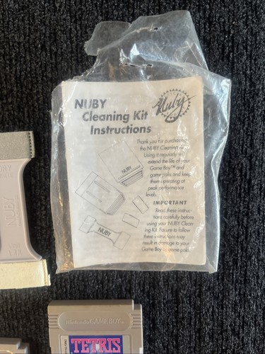 2 Original Nintendo 1989 GameBoy DMG-01 Handhelds mit 2 Tetris Spielen, Nuby … - Bild 6 von 10