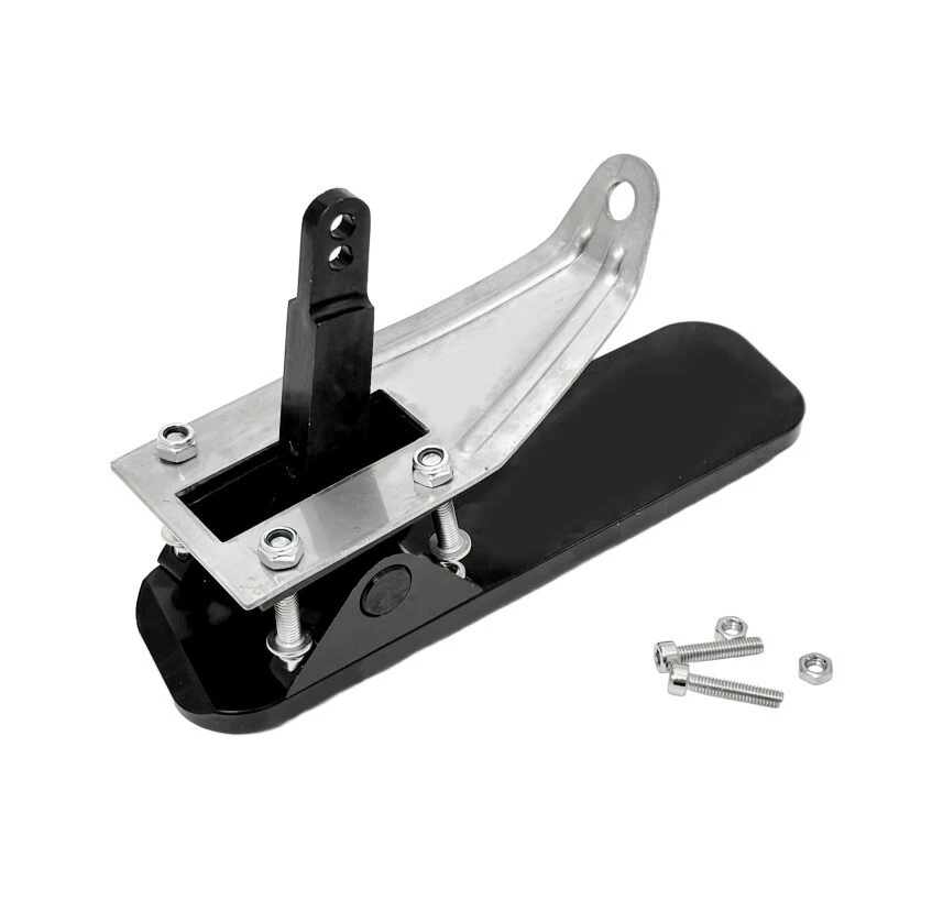 Pedal de Gas Universal Montaje en Piso Pedal de Acelerador Billet Aluminio Hot Rod Chevy Negro Foto 3 de 3