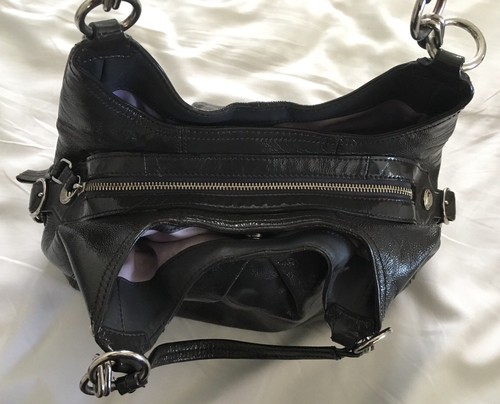 COACH Madison Mia Maggie Gray Patent Leather Shoulder Bag Purse 15734-NICE - Picture 5 of 11
