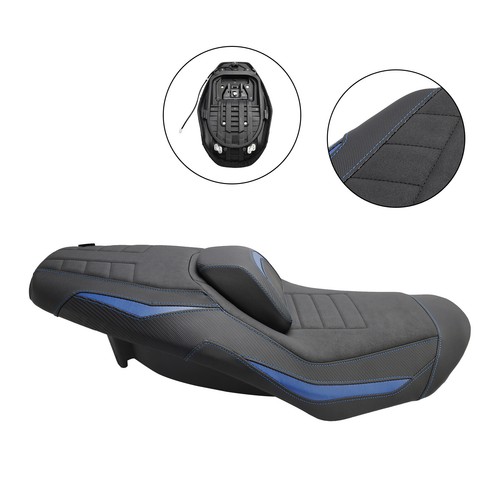 Complete Cushion Rider Passenger Seat Heating Blue For Yamaha T-Max 560 22-24 T7 - Picture 3 of 12