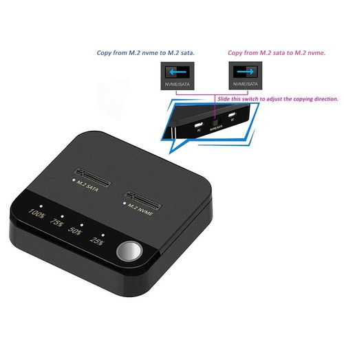 M.2 SATA M.2 NVMe Duplicator Offline Copy Portable Hard Drive Duplicator - Afbeelding 2 van 6