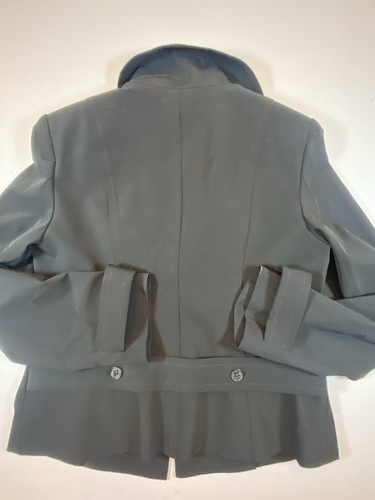 Di Vita Di Luxe Jacket Cropped Black Button Up Sz 8 Workwear Figure Flattering - Picture 7 of 7