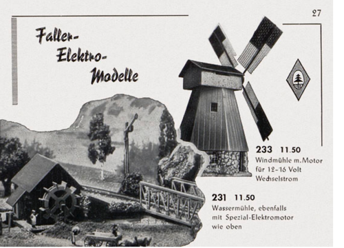 Faller H0 231 Wassermühle Motor Defekt 50er Jahre - Picture 2 of 9