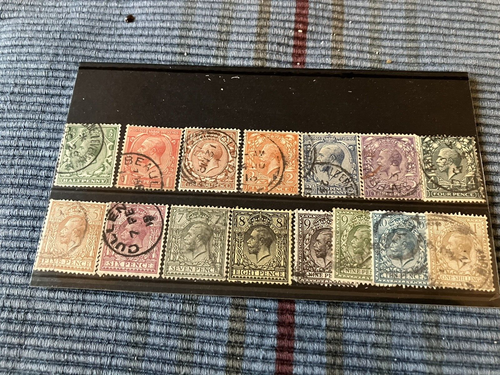 1912/1934 Georg der 5. sehr schöner gebrauchter 15er Satz