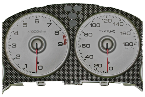 Insanely Rare JDM Integra Carbon Cluster Overlay Acura RSX Honda DC5 Speedometer - Picture 15 of 17