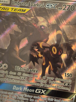 PSA 10] Umbreon & Darkrai Tag Team GX | Pokémon Cards