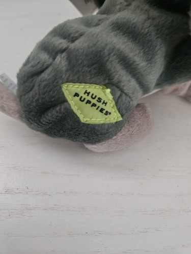 Rare Green Hush Puppies Special Edition Bean Bag Plush 5” Dog New - Picture 5 of 10