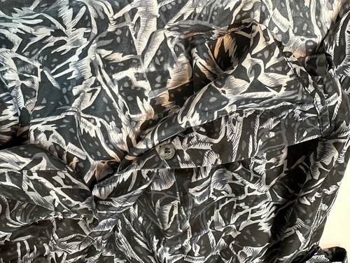 Camisa de seda Summa vintage años 90 para hombre M manga larga geométrica abstracta ligera - Imagen 11 de 15