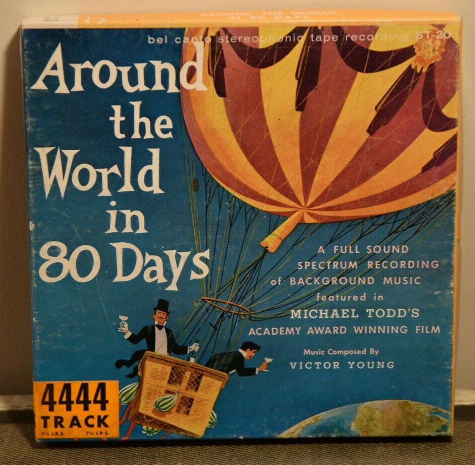AROUND THE WORLD IN 80 DAYS Reel To Reel Tape 7 1/2 4 Track