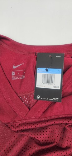 Nike Engineered Herren Größe Medium Brandneu Burgund Fußball Mesh Trikot - Bild 4 von 10