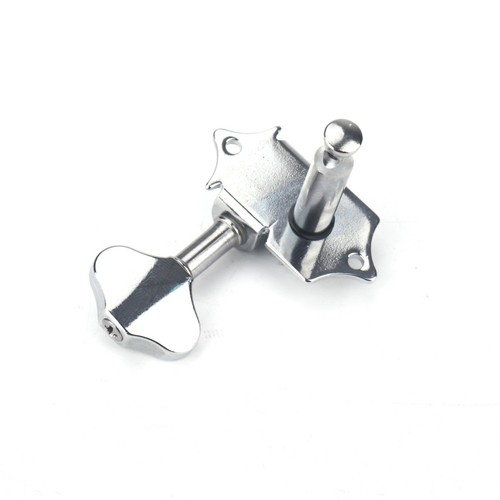 Wilkinson 3L3R Vintage Open Gear Tuners Button Guitar Tuning pegs WJ-28N Chrome - Picture 6 of 8