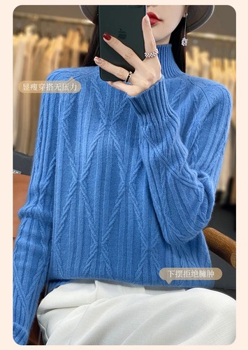 Herbst und Winter Neu 100% Reine Wolle Kaschmir Pullover Locker Strick Top - Bild 19 von 27