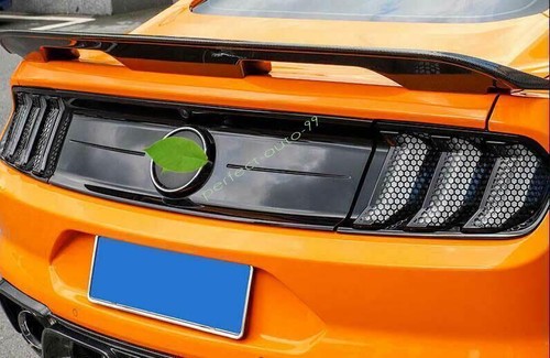 For Ford Mustang 2018-2022 2023 ABS Gloss Black Rear Tail Light Lamp Frame Trim - Foto 5 di 8