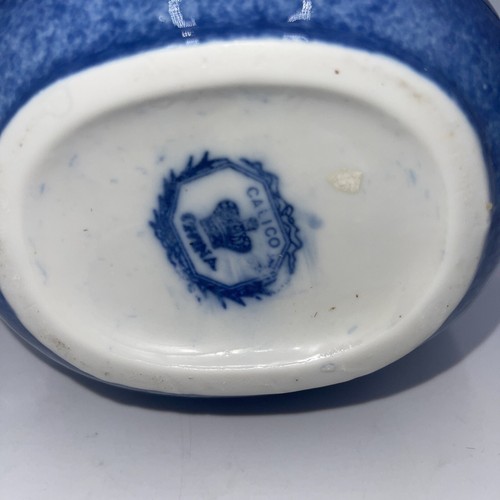 Brocca Splatterware Blu SpongeWare MUC Ironstone Country FATTORIA - Foto 7 di 7