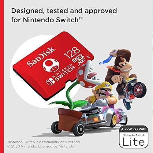 SanDisk Carte Micro SD Mémoire 64Go 128Go 256G Nintendo Switch & Lite Console de Jeu - Photo 7 sur 21