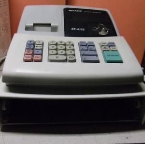 Sharp Cash Register XE-A102, w/Keys, No Cash Drawer, For Parts | eBay