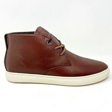 Clae Strayhorn SP Chestnut Tumbled Leather Mens Premium Casual Shoes