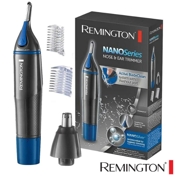 REMINGTON MENS NOSE EAR EYEBROW HAIR TRIMMER SHOWERPROOF AA BATTERY NE3850