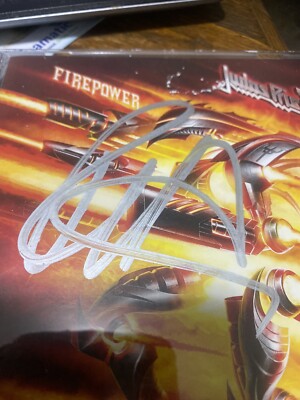 judas priest Firepower Cd Signed
