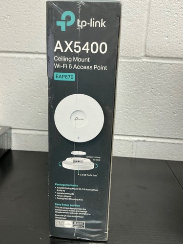 TP-Link EAP670 Omada WiFi 6 AX5400 Wireless 2.5G Ceiling Mount Access Point - Bild 4 von 5