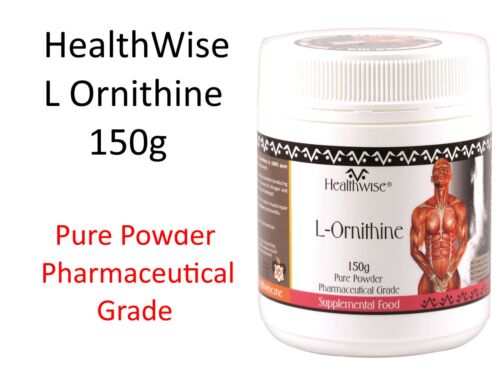 1 x 150g HealthWise L-Ornithine  100% Pure Powder Pharmaceutical Grade - Afbeelding 1 van 3