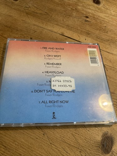 FREE - CD - FIRE AND WATER - 08741 - Bild 3 von 3