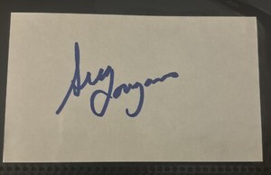 Greg Louganis Autographed Index Card