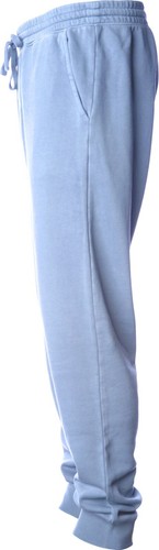 Independent Trading Co. Pigment-Dyed Fleece Pants PRM50PTPD Light Blue Medium - Picture 2 of 4