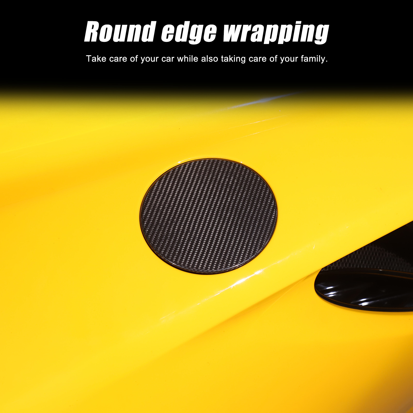 For Lotus EMIRA 2021-2023 Real Carbon Fiber Exterior Fuel Tank Cap Cover Trim