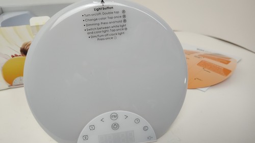 Bluetooth Colored Sunrise Smart Wake up Light Alarm Clock New Opn bx Gift Ideas - Picture 11 of 16