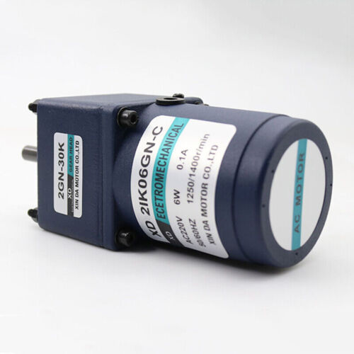 Ingranaggio Riduzione 10-500RPM 6W Riduzione AC 220V Monofase Metallo Reversibile - Foto 6 di 12