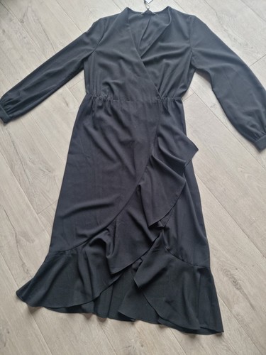 Great Plains London Black Dress Size M *New Tap Rrp £75* - Picture 12 of 15