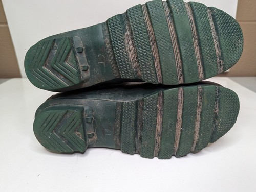 Hunter Original verstellbare hohe grüne Regenstiefel Größe 7M/8F sichtbar gefärbt - Bild 7 von 14