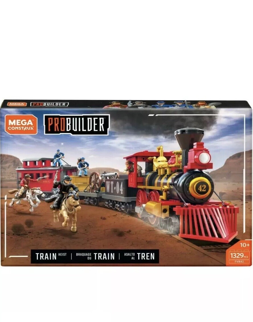 Mega Construx Pro Constructor tren Heist-Nuevo En Caja Mega Construx Pro Constructor tren Heist-Nuevo En Caja