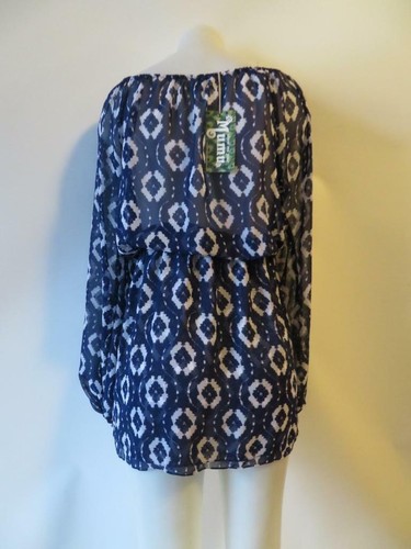 NEU MIT ETIKETT SHOW ME YOUR MUMU LILY SCRUNCH BLAUES TRANSPARENTES DAMENKLEID GRÖSSE M * - Bild 7 von 9