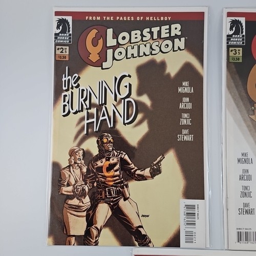 👍 Lobster Johnson : The Burning Hand #1, 2, & 3 Condition - Free shipping - Picture 2 of 4