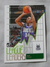 2020-21 Donruss League Leaders #4 Ray Allen Milwaukee Bucks 