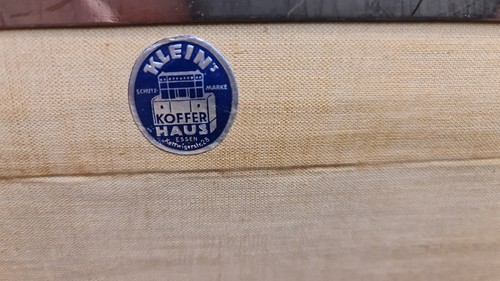 Vintage Rarität Überseekoffer ca. 1900-1920 aus Rohrplatten - Bild 11 von 12