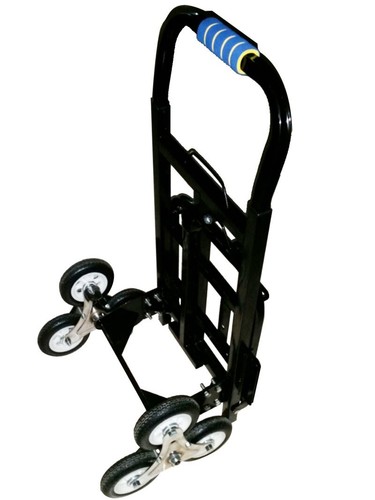 Carro de carga plegable camión de mano para subir escaleras 330 lb de capacidad con ruedas de repuesto - Imagen 4 de 21